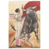 Raymundo Cobo Reyes, "SANJUANERA" EJECUTADA POR LUIS PROCUNA, Óleo sobre tela