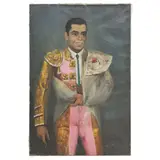 Luis Solleiro, RETRATO DE JOSÉ ANTONIO MORA "EL CHATO", Óleo sobre tela