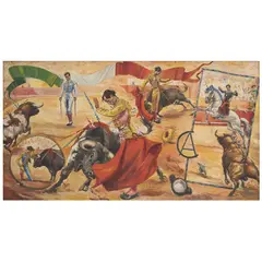 Raymundo Cobo Reyes, EL TORERO CARLOS ARRUZA, Óleo sobre tela