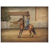 Ernesto Icaza Sánchez, CHARRO MONTADO, Óleo sobre tela