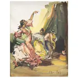 DANZA FLAMENCA by Carlos Ruano Llopis, Óleo sobre tela, offered Oct 2025