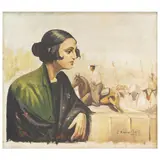 Manola, ESPAÑA, SIGLO XX, Óleo sobre tela