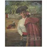 Ramón Espino Barros, RETRATO DE ANA LUISA PELUFO ATAVIADA COMO TORERA, Óleo sobre tela