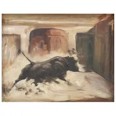 Echándole Valor, ESPAÑA, SIGLO XX, Óleo sobre tela