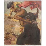 CORNADA EN TODO LO ALTO by Francisco "pancho" Flores, Óleo sobre tela, offered Oct 2025
