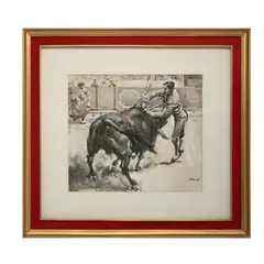 Francisco "pancho" Flores, ESTOCADA, Mixta sobre papel