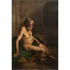 EUROPA, SIGLO XIX by San Pedro Encarcelado, Óleo sobre tela sobre MDF, sold Sep 2025