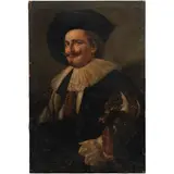 Atribuido A Germán Gedovius, EL CABALLERO SONRIENTE, Óleo sobre tela