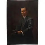 Francisco Sánchez Guerrero, RETRATO DEL GOBERNADOR MANUEL AGUIRRE BERLANGA, Óleo sobre tela