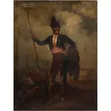 Retrato de Militar, EUROPA, SIGLO XIX, Óleo sobre tela