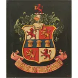 EUROPA, SIGLO XIX by Escudo de Armas Portis Et Hospitalis, Óleo sobre tela, offered Sep 2025