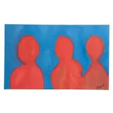 Figuras en rojo by Eliseo Garza Aguilar "elgar", Mixta sobre tela, offered Sep 2025