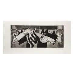 Javier Arévalo, Untitled, Grabado al aguatinta P / E