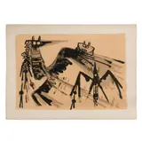 Wifredo Lam, Sin título IX, Litografía 206 / 300