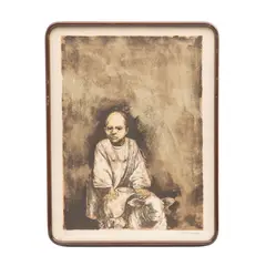 Rafael Coronel, Niño con borrego, Litografía 69 / 200