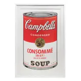 Andy Warhol, Consommé, de la serie Campbell's Soup I, 1968, Serigrafía sin número de tiraje