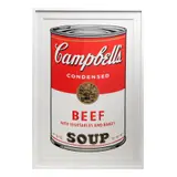 Andy Warhol, Beef, de la serie Campbell's Soup I, 1968, Serigrafía sin número de tiraje