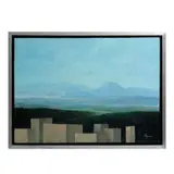 Edmundo Rodríguez, Paisaje con planos, Óleo sobre tela
