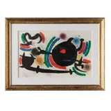 Joan Miró, X, del libro Miró Lithographs Vol I, 1972, Litografía sin número de tiraje