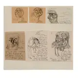 Jose Luis Cuevas, Sin título, del libro de artista Cuaderno de París, Serigrafías