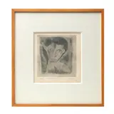 Jose Luis Cuevas, Autorretrato adolescente, de la carpeta Revelando a Cuevas, Daisy Archer, Grabado al aguafuerte Prueba de Artista