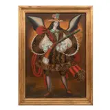 Ángel Arcabucero, ESCUELA CUZQUEÑA, SIGLO XX, Óleo sobre tela