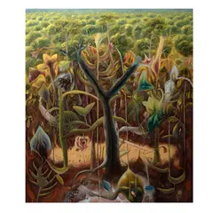 Emiliano López Javier, Untitled, Óleo y arena sobre tela