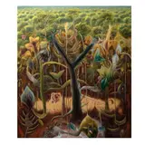Emiliano López Javier, Untitled, Óleo y arena sobre tela