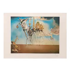 Salvador Dalí, La tentación de San Antonio, Litografía IV / LXXV