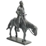 Don Quijote y Rocinante, SIGLO XX, Bronce, patinado en color verde y marrón