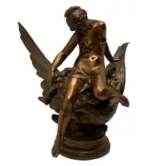 El Rapto de Hebe*, FRANCIA, PRINCIPIOS DEL SIGLO XX, Bronce, acabado dorado