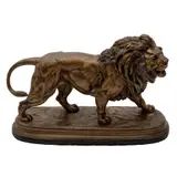 León Pasante*, FRANCIA, PRINCIPIOS DEL SIGLO XX, Bronce, patinado dorado, con base de madera