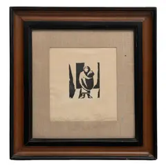 David Alfaro Siqueiros, "Maternidad", Xilografía, 279 / 300, Firmado y fechado 1930