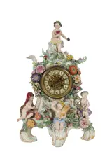 Meissen, Figural Mantel Clock