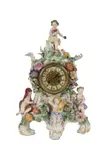 Figural Mantel Clock by Meissen, sold Jan 2026