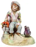Meissen, 'SINGERIE' FIGURAL GROUP SPILL VASE, German porcelain "Singerie" figural spill vase