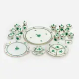 Herend, "Chinese Bouquet" Porcelain Dessert Set