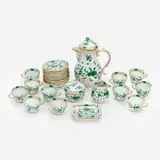 "Indian (Green)" Hand-Painted Tea Set by Meissen, sold Nov 2024