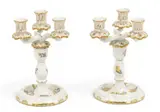 Herend, "Queen Victoria" Porcelain Candelabras 1 PAIR
