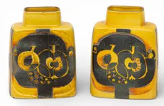 Royal Copenhagen, Ceramic Vases, Ca. 1970's, Depth 3.25" 1 PAIR, Ca. 1970