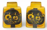 Ceramic Vases, Ca. 1970's, Depth 3.25" 1 PAIR by Royal Copenhagen, Ca. 1970, sold Feb 2026