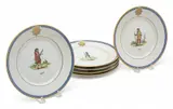 Plates 1990, 'Military Uniforms from 1658 - 1983', 6 PCS by Royal Copenhagen, 1990, sold Dec 2025