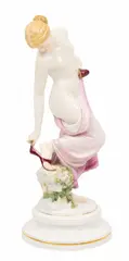 Meissen, Sculpture 'After the Bath', c. 1883