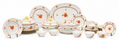 Herend, Manufactory (Hungarian) 'Chinese Bouquet Rust' Porcelain Service for Six, 40 PCS