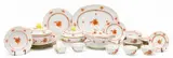 Herend, Manufactory (Hungarian) 'Chinese Bouquet Rust' Porcelain Service for Six, 40 PCS