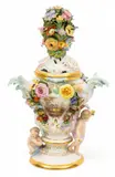 Covered Potpourri Vase, Depth 5" by Meissen, sold Nov 2025