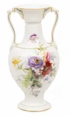 Meissen, Double-Handled Baluster Form Urn 1900-1915Hand Painted Design of, 1900