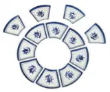 Aluminia Faience (Danish) Fan Pickle Dishes 12 PCS by Royal Copenhagen, sold Oct 2025