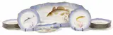 Fish Plates, Sauce Boat, and Serving Tray, 'Gadus Callarias', 14 PCS by Royal Copenhagen, sold Nov 2025