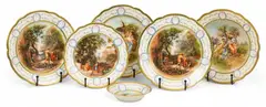 Sèvres, Salvatore Rosa Porcelain Dinnerware 1950, 82 PCS, 1950